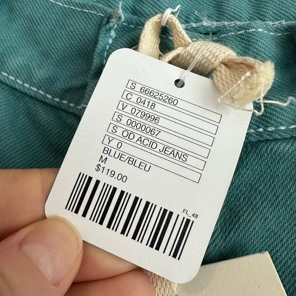 Urban Renewal Men’s Levi 501’s Blue Acid Wash Jeans NWT Size 30 X 32
